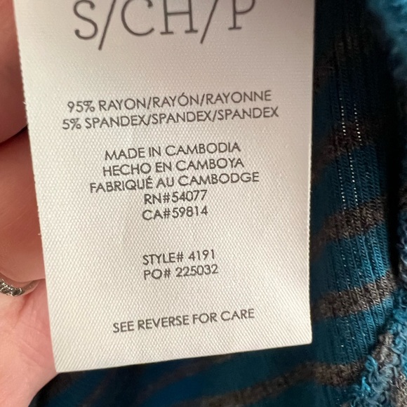 CAbi striped riff hoodie top size S - Picture 9 of 9